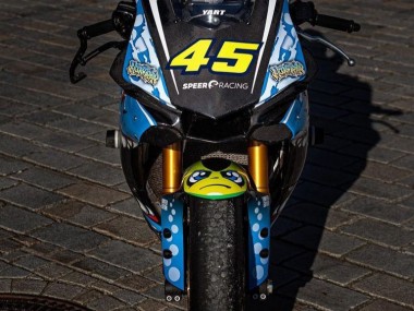 Blau Gelb Hai 2015-2019 Yamaha YZF R1 Motorrad Verkleidung