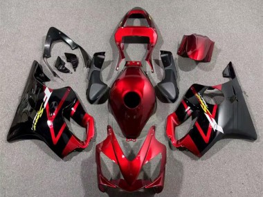 Bonbon Rot Schwarz 2001-2003 Honda CBR600 F4i Motorrad Verkleidung