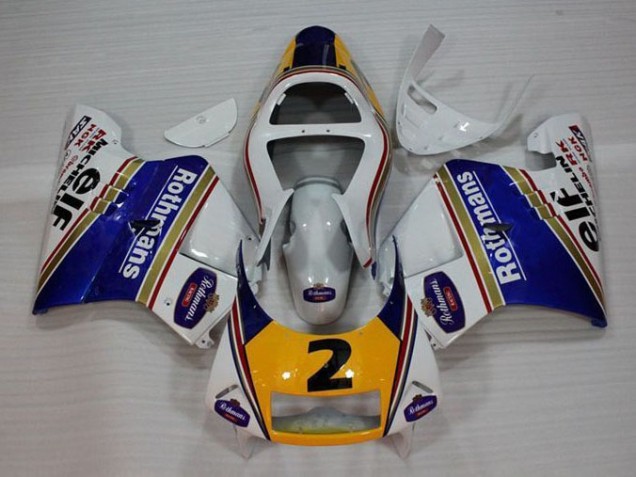Honda NSR 250 MC28 P4 1994-1996 Motorrad Verkleidungen - Weiß Blau Gelb Honda NSR 250 MC28 P4 1994-1996 Motorrad Verkleidungen - Weiß Blau Gelb