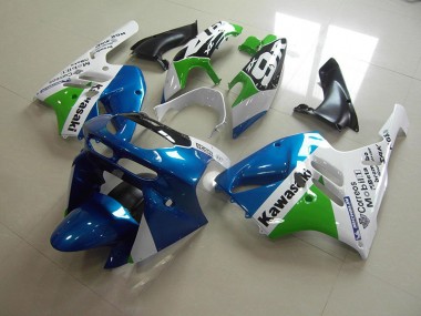 Kawasaki ZX9R 1994-1997 Motorrad Verkleidungen - Hell blau Weiß