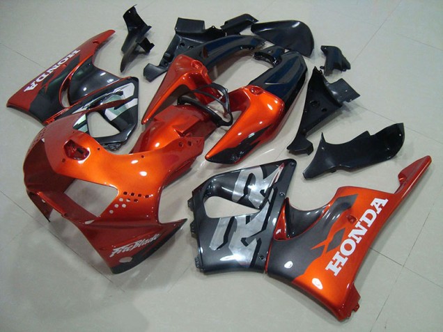Honda CBR 900 RR 919 1998-1999 Motorrad Verkleidungen - Orange Grau