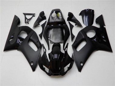 Yamaha R6 1998-2002 Motorrad Verkleidungen - Matt schwarz Glänzend