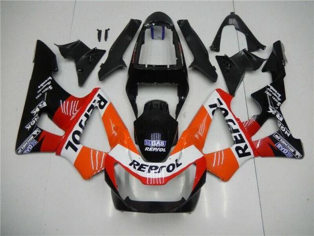 Honda CBR 900 RR 929RR 2000-2001 Motorrad Verkleidungen - Orange Rot Schwarz Repsol Honda CBR 900 RR 929RR 2000-2001 Motorrad Verkleidungen - Orange Rot Schwarz Repsol