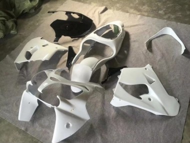 Kawasaki ZX9R 2000-2001 Motorrad Verkleidungen - ReinWeiß Glänzendes Schwarz