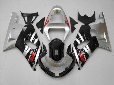 Suzuki GSXR 600 / 750 K1 K2 K3 2001-2003 Motorrad Verkleidungen - Silber