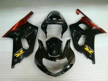 Suzuki GSXR 600 / 750 K1 K2 K3 2001-2003 Motorrad Verkleidungen & Plastik - Schwarz