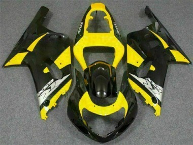 Suzuki GSXR 600 / 750 K1 K2 K3 2001-2003 Motorrad Verkleidungen - Gelb Schwarz