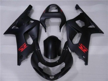 Suzuki GSXR 600 / 750 K1 K2 K3 2001-2003 Motorrad Vollverkleidung - Schwarz