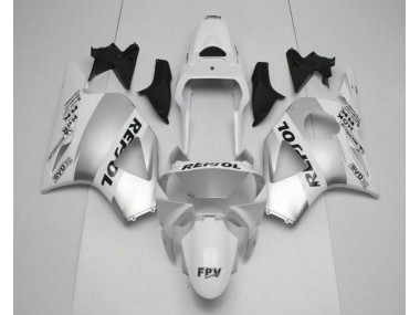 Honda CBR 900 RR 954RR 2002-2003 Motorrad Verkleidungen - Weiß Silber Schwarz Repsol