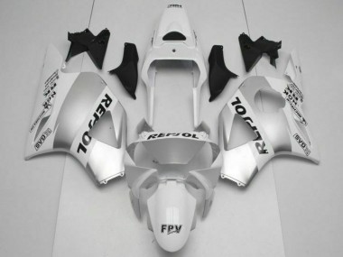 Honda CBR 900 RR 954RR 2002-2003 Motorrad Verkleidungen - Weiß Silber Schwarz Repsol