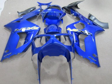 Kawasaki ZX6R 2003-2004 Motorrad Verkleidungen - Blau 636