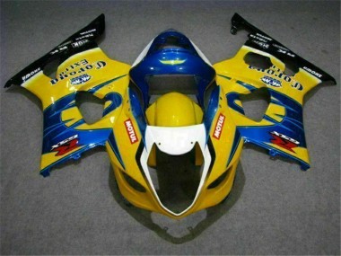 Suzuki GSXR 1000 K3 2003-2004 Motorrad Verkleidungen - Gelb Blau