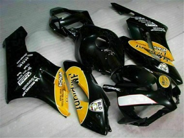 Honda CBR 1000 RR 2004-2005 Motorrad Verkleidungen - Gelb Schwarz