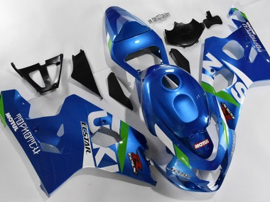 Suzuki GSXR 600 / 750 K4 2004-2005 Motorrad Verkleidungen - Blau Weiß