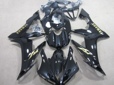 Yamaha R1 2004-2006 Motorrad Verkleidungen - Schwarz Weiß Gold Aufkleber