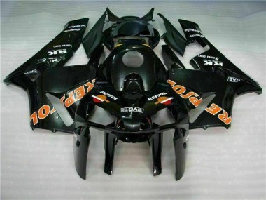 Honda CBR 600 RR 2005-2006 Motorrad Verkleidungen - Schwarz Repsol