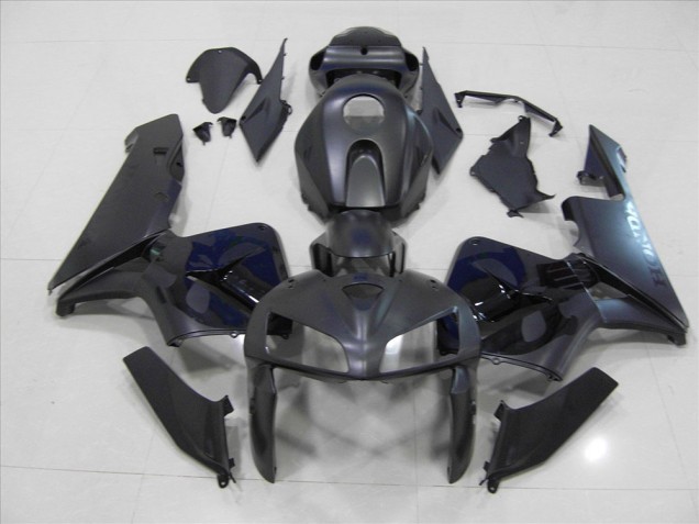 Honda CBR 600 RR 2005-2006 Motorrad Verkleidungen - Matt Schwarzer Totenkopf