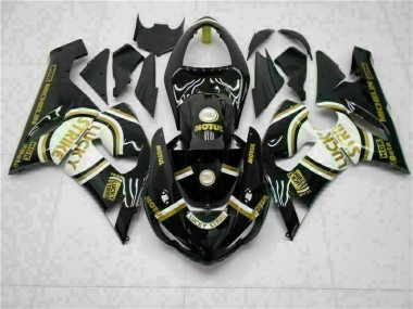 Kawasaki ZX6R 2005-2006 Motorrad Verkleidungen & Plastik - Schwarz