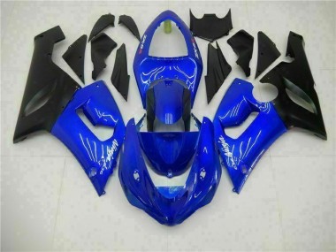 Kawasaki ZX6R 2005-2006 Motorrad Verkleidung - Blau