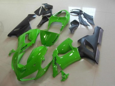 Kawasaki ZX6R 2005-2006 Motorrad Verkleidungen Komplett Sets - Grün
