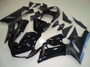 Kawasaki ZX6R 2005-2006 Motorrad Vollverkleidung - Schwarz