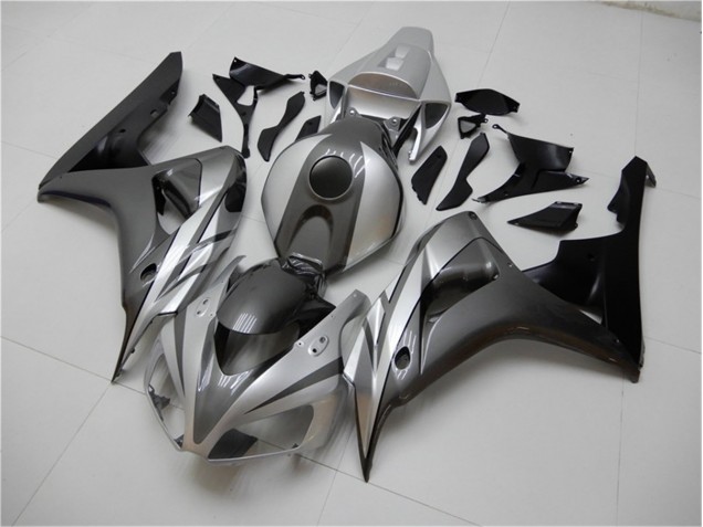 Honda CBR 1000 RR 2006-2007 Motorrad Verkleidungen - Schwarz Silber Grau Honda CBR 1000 RR 2006-2007 Motorrad Verkleidungen - Schwarz Silber Grau