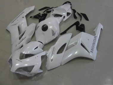Honda CBR 1000 RR 2006-2007 Motorrad Verkleidungen - Weiß mit Silber Aufkleber