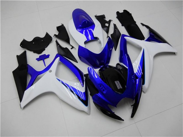 Suzuki GSXR 600 / 750 K6 2006-2007 Motorrad Verkleidungen Komplett Sets - Blau Weiß Suzuki GSXR 600 / 750 K6 2006-2007 Motorrad Verkleidungen Komplett Sets - Blau Weiß