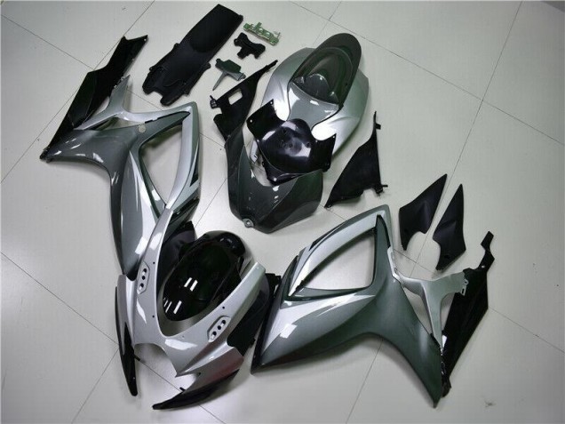 Suzuki GSXR 600 / 750 K6 2006-2007 Motorrad Verkleidung - Silber Grau Suzuki GSXR 600 / 750 K6 2006-2007 Motorrad Verkleidung - Silber Grau