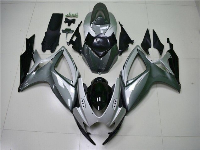 Suzuki GSXR 600 / 750 K6 2006-2007 Motorrad Verkleidung - Silber Grau Suzuki GSXR 600 / 750 K6 2006-2007 Motorrad Verkleidung - Silber Grau