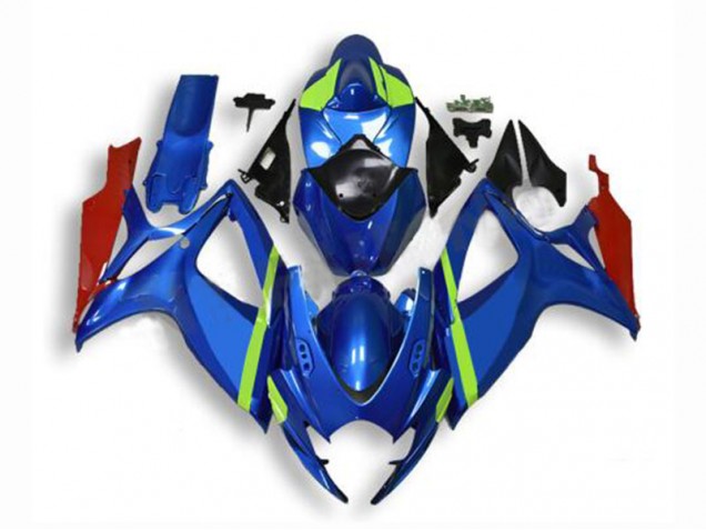 Suzuki GSXR 600 / 750 K6 2006-2007 Motorrad Vollverkleidung - Blau Suzuki GSXR 600 / 750 K6 2006-2007 Motorrad Vollverkleidung - Blau
