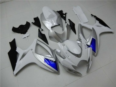 Suzuki GSXR 600 / 750 K6 2006-2007 Motorrad Verkleidung - Weiß Blau