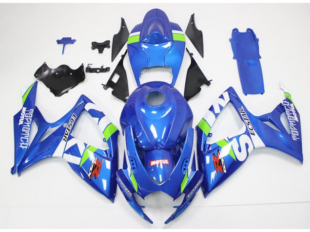Suzuki GSXR 600 / 750 K6 2006-2007 Motorrad Verkleidung - Blau Weiß Suzuki GSXR 600 / 750 K6 2006-2007 Motorrad Verkleidung - Blau Weiß