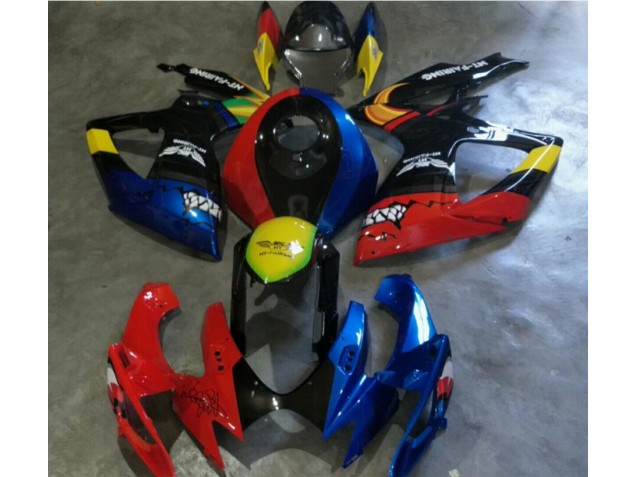Suzuki GSXR 600 / 750 K6 2006-2007 Motorrad Verkleidungen - Rot Blau