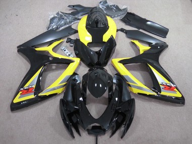 Suzuki GSXR 600 K6 2006-2007 Motorrad Verkleidungen - Schwarz Gelb