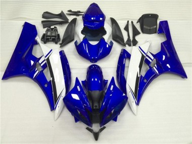 Yamaha R6 2006-2007 Motorrad Verkleidungen & Plastik - Blau Weiß