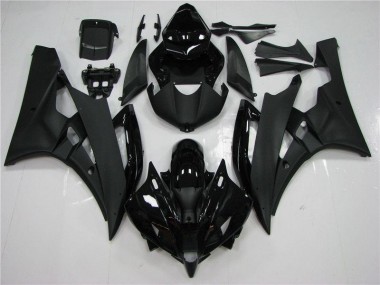 Yamaha R6 2006-2007 Motorrad Verkleidungen & Plastik - Schwarz