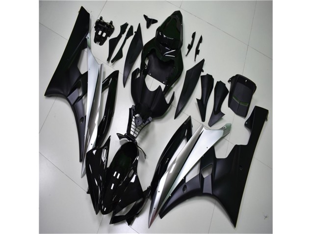 Yamaha R6 2006-2007 Motorrad Verkleidung - Silber Schwarz Yamaha R6 2006-2007 Motorrad Verkleidung - Silber Schwarz