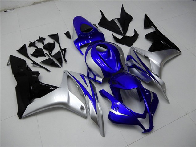Honda CBR 600 RR 2007-2008 Motorrad Verkleidungen - Blau Silber Schwarz Honda CBR 600 RR 2007-2008 Motorrad Verkleidungen - Blau Silber Schwarz