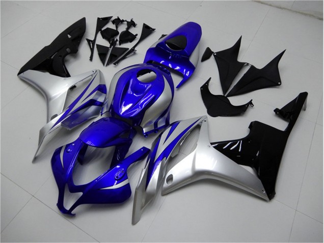 Honda CBR 600 RR 2007-2008 Motorrad Verkleidungen - Blau Silber Schwarz Honda CBR 600 RR 2007-2008 Motorrad Verkleidungen - Blau Silber Schwarz