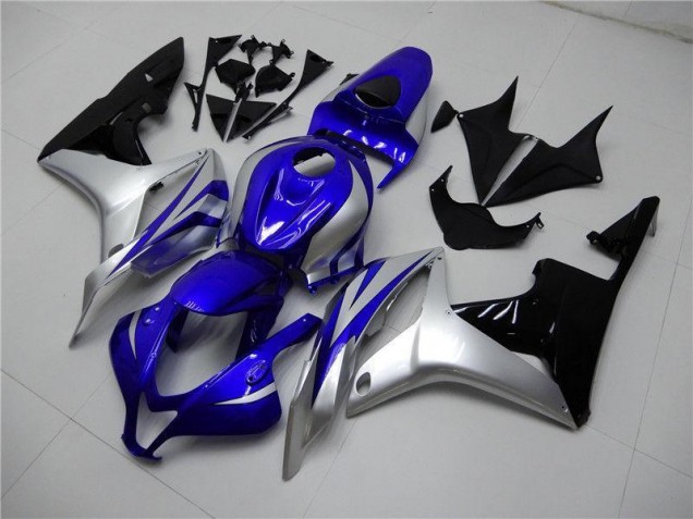 Honda CBR 600 RR 2007-2008 Motorrad Verkleidungen - Blau Silber Schwarz Honda CBR 600 RR 2007-2008 Motorrad Verkleidungen - Blau Silber Schwarz