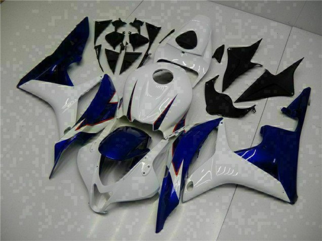 Honda CBR 600 RR 2007-2008 Motorrad Verkleidungen - Weiß Blau Honda CBR 600 RR 2007-2008 Motorrad Verkleidungen - Weiß Blau