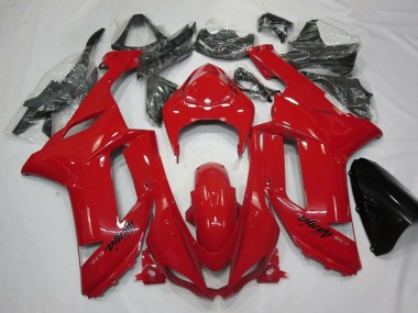 Kawasaki ZX6R 2007-2008 Motorrad Verkleidungen - Rot