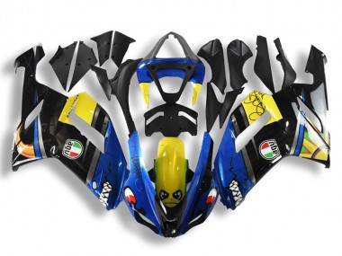 Kawasaki ZX6R 2007-2008 Motorrad Verkleidungen - Blau Hai