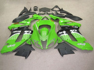 Kawasaki ZX6R 2007-2008 Motorrad Verkleidungen - Grüne Berührung 4