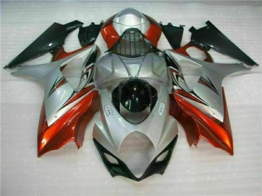 Suzuki GSXR 1000 K7 2007-2008 Motorrad Verkleidungen - Braun Silber