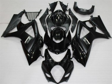 Suzuki GSXR 1000 K7 2007-2008 Motorrad Verkleidungen Komplett Sets - Schwarz