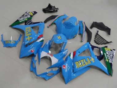 Suzuki GSXR 1000 K7 2007-2008 Motorrad Verkleidungen - Hell blau Rizla