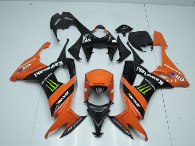 Kawasaki ZX10R 2008-2010 Motorrad Verkleidungen - Orange Monster