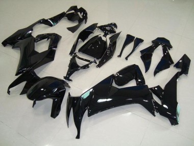 Kawasaki ZX10R 2008-2010 Motorrad Verkleidungen - Glänzend Schwarz